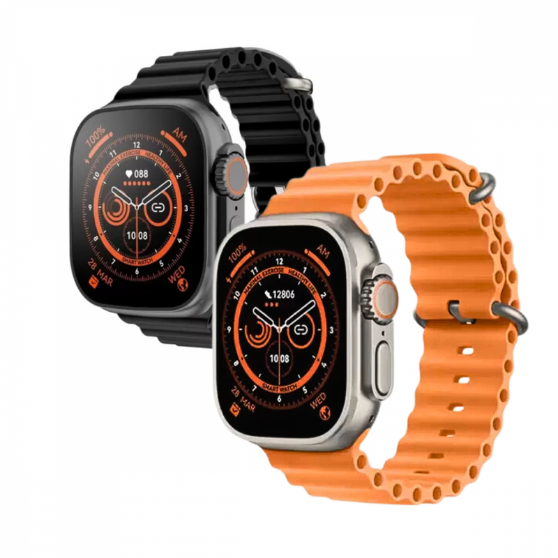 Relógio Inteligente Smartwatch 49mm com 02 pulseiras - Amoled NFC Serie X9 Ultra2