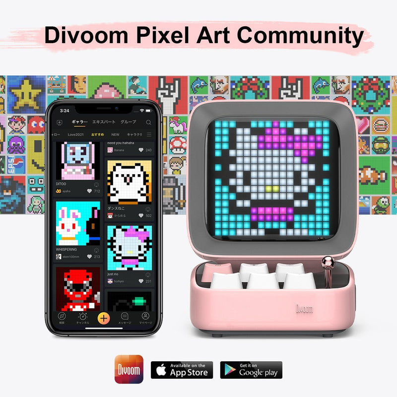 Divoom Ditoo-Pro Retro Pixel Art Bluetooth Speaker